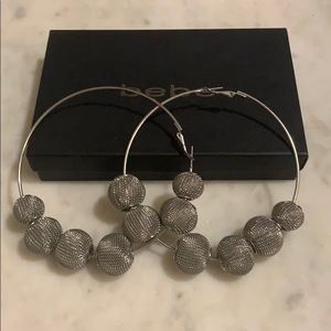 Bebe hoop earrings